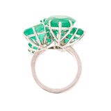 Burst viii colombian emerald ring