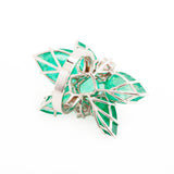 Burst viii colombian emerald ring