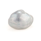 Silver i south sea pearl ring