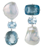 FLIP III aquamarine earrings