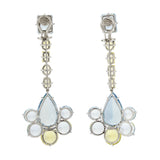 Flapper xi aquamarine earrings