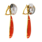 Aphrodite ii coral earrings