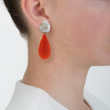 Aphrodite ii coral earrings