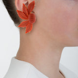 Petal VI coral earrings