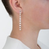 Droplet X diamond earrings
