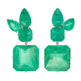 Burst iii emerald earrings