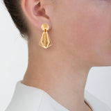 Pinwheel ii gold earrings