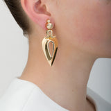 AMPHORA gold earring