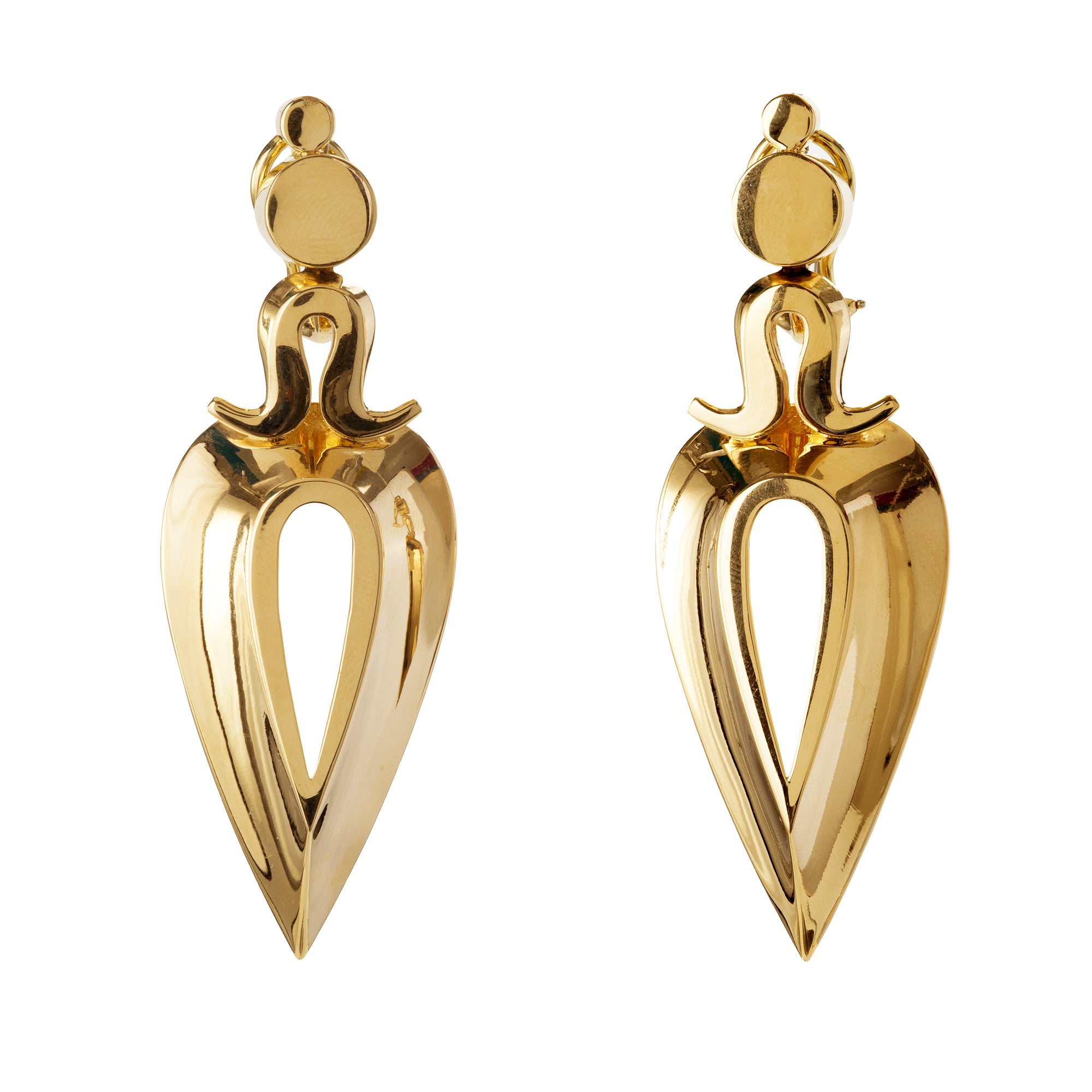 Large Gold Ball Stud Earrings | Helen Ficalora