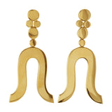 LYRE gold earring