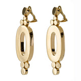 OVAL gold earring