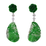 TIGER IV jade earrings