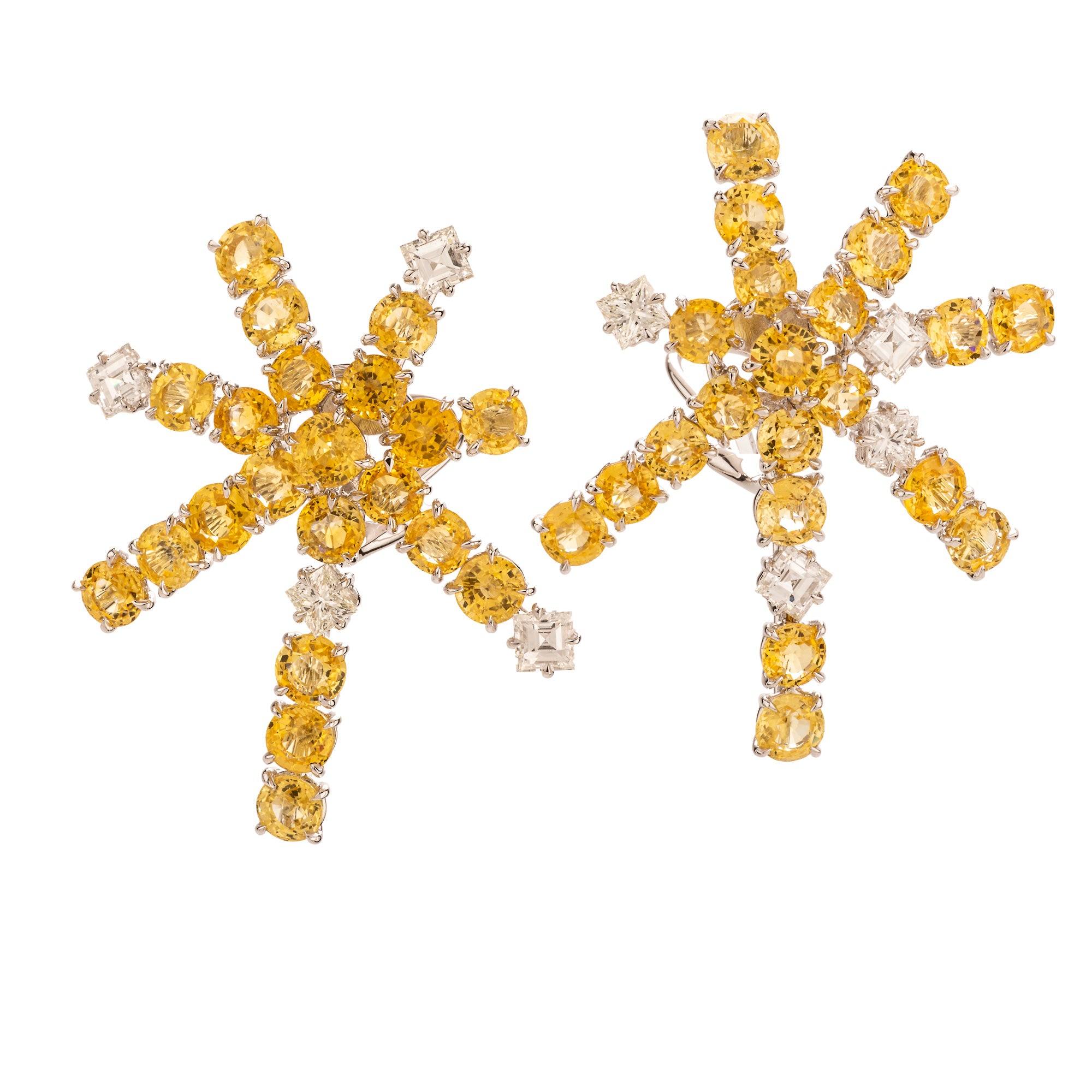 Firecracker XXV sapphire earrings
