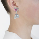SPINEL VIII pearl earrings