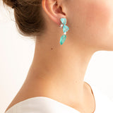 St Barths V tourmaline earrings