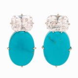 Bubble II turquoise earrings