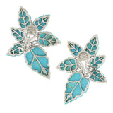 Bloom vii turquoise earrings