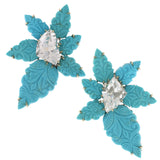 Bloom vii turquoise earrings