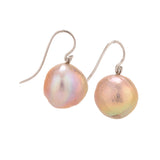 Pink I pearl earrings