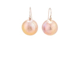 Pink I pearl earrings