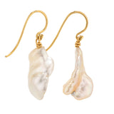 Cream i keshi pearl earrings