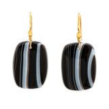STRIPE I agate earrings