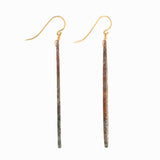 Fall carved I agate earrings