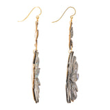 Chrysanthemum ii abalone earrings