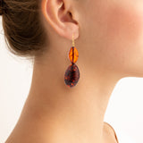 BALTIC II amber earrings