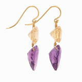 Dew II amethyst earrings