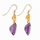 Oval II amethyst earrings
