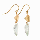 Dew ii aquamarine and beryl earrings