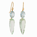 Spike ii aquamarine earrings
