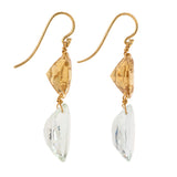 Reine II aquamarine earrings