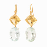 Reine II aquamarine earrings