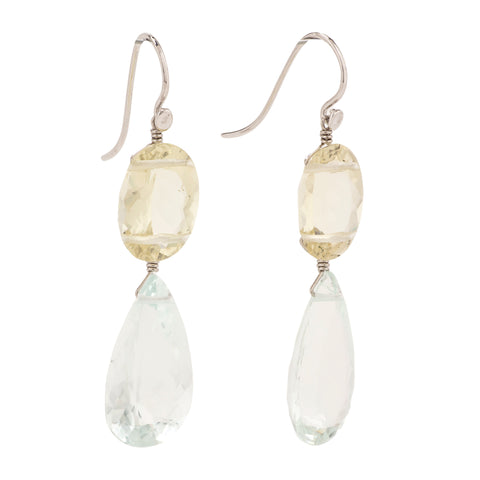 Reine ii aquamarine earrings