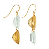 Oval ii aquamarine earrings