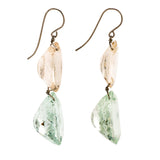 OVAL II aquamarine earrings