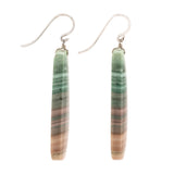 Saturn i chalcedony earrings