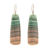 Saturn i chalcedony earrings