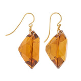 OVAL I citrine earrings