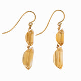 Flapper II citrine earrings