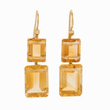 Flapper II citrine earrings