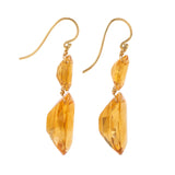 Oval II citrine earrings