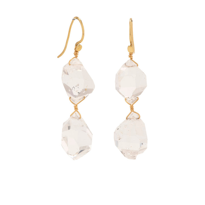 Herkimer ii quartz earrings