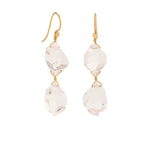 Herkimer ii quartz earrings
