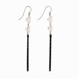 Carved iii onyx earrings