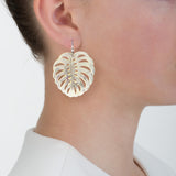 frond I pearl earrings