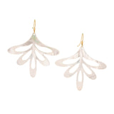 Dragonfly I mother of pearl earring