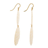 Lattice ii mother of pearl earring